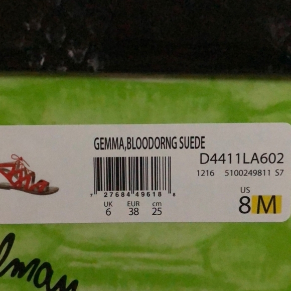 Sam Edleman Gemma Genuine Suede Leather Gladiator Sandals Sz 8 - Picture 4 of 5